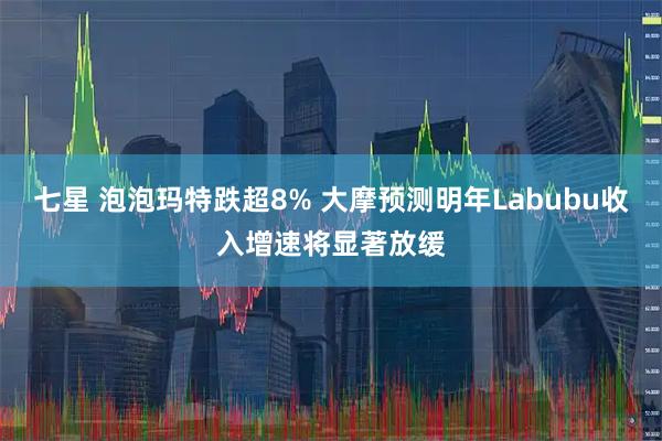 七星 泡泡玛特跌超8% 大摩预测明年Labubu收入增速将显著放缓